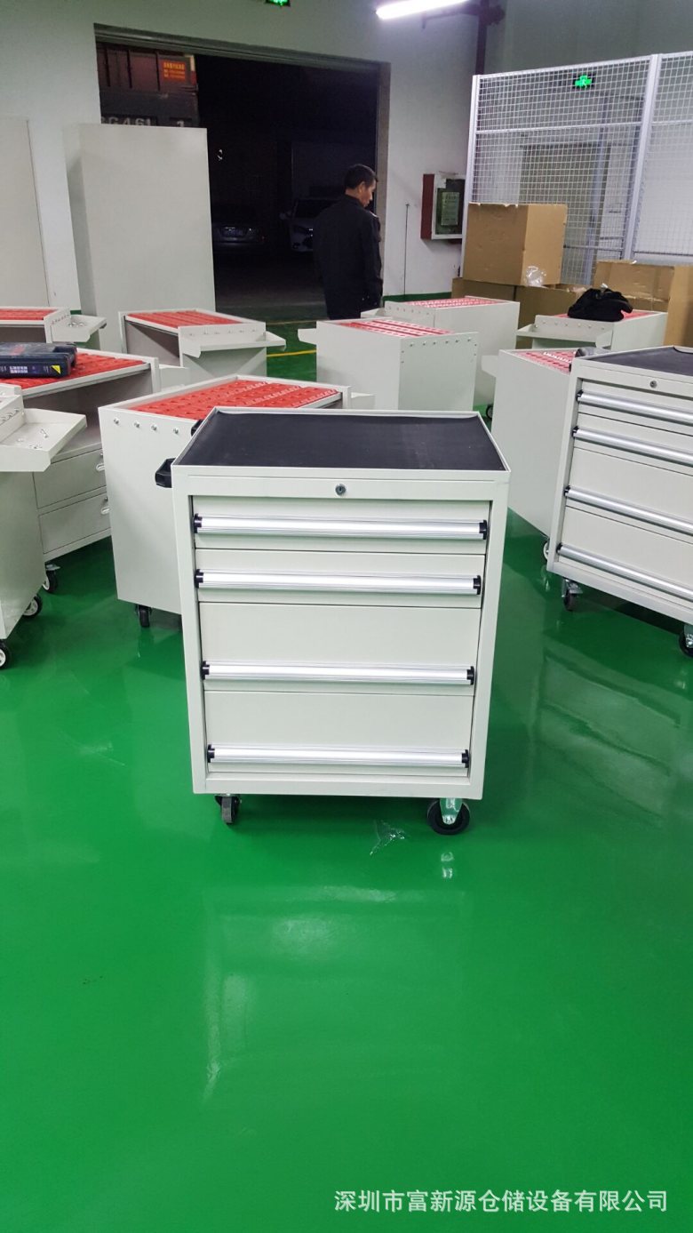 钳工工具车生产商 五抽屉工具车价格 1.0厚铁皮工具车图片