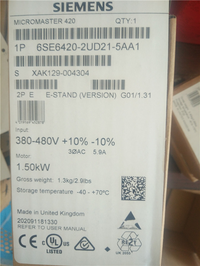 西门子6SE6400-0MD00-0AA0