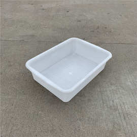 厂家直销塑料冷冰盘养虫养殖箱方盆 加厚熟料方盘批发白色方盒