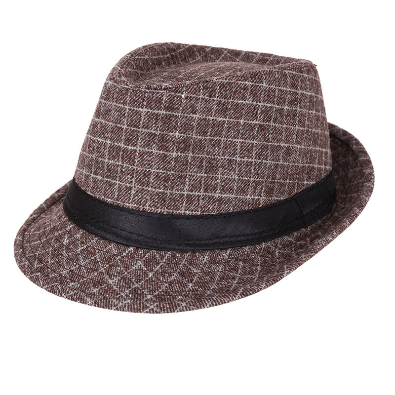 Pequeño bombín sombrero Otoño e Invierno Nuevo estilo coreano ocio al aire libre cálido sombrero de Jazz de mediana edad y ancianos sombrero de moda británica entrega de una pieza