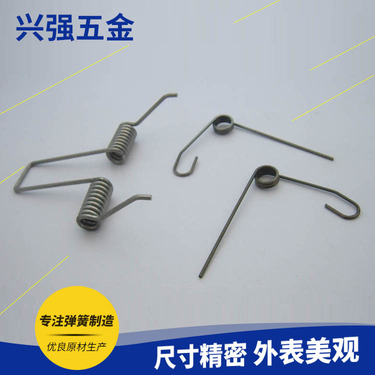 厂家供应供应多种形状选扭转弹簧双扭簧 琴钢丝异形弹簧五金配件