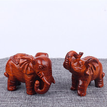 花梨木小象家居饰品 非洲花梨木雕刻工艺品 小象摆件办公室摆设