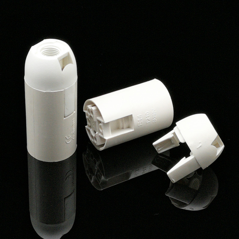 E14 Cardboard Screw-in LED Pendant Floor Lamp Head Small Plastic Lamp Head Display Lamp Socket