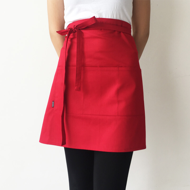 Moda coreana medio delantal trabajo cafetería chef Restaurante Camarero cocina supermercado logotipo personalizado