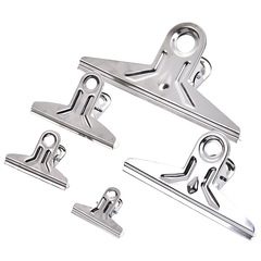 Stainless steel long-tail clip, iron document clip, large small document test paper clip, document clip stationery clip, black lacquered iron clip