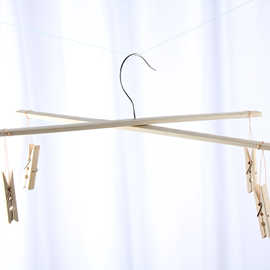 厂家供应四头裤夹子裤架十字袜架竹衣架防风衣架晾衣夹批发