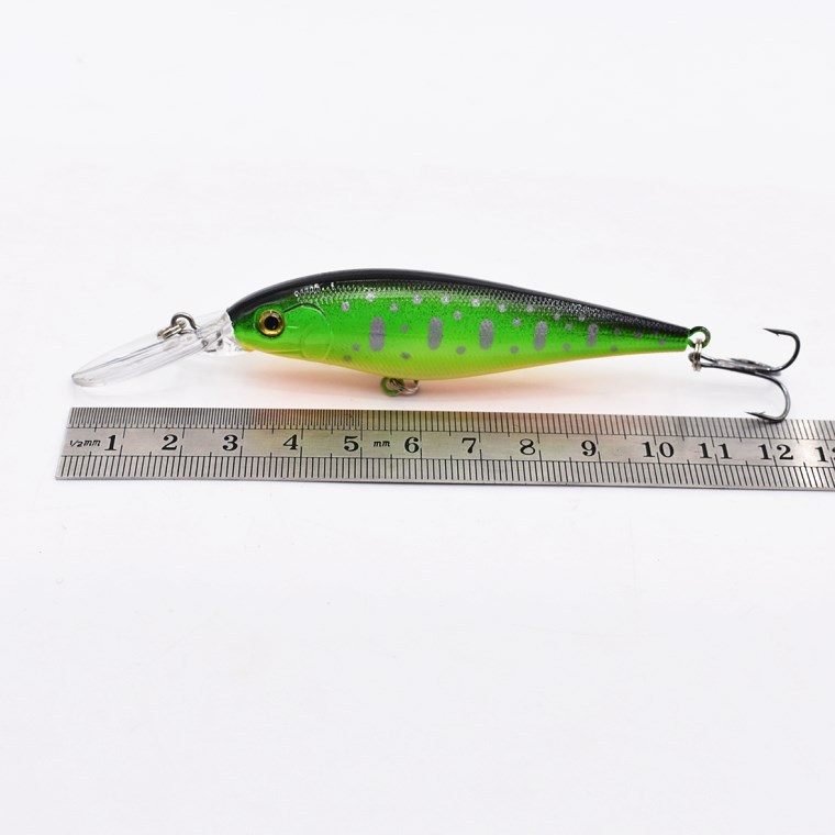 2 Pcs Sinking Minnow Fishing Lures Hard Baits Fresh Water Bass Swimbait Tackle Gear