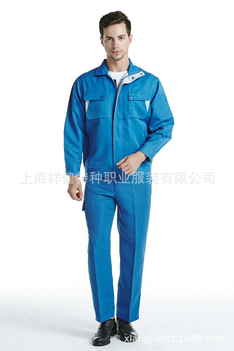 厂家直销 防静电工作服套装 防静电男女透气劳保工装批发