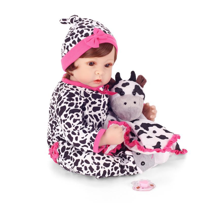 NPK nueva vaca muñeca Comercio exterior Venta caliente recomendar simulación bebé muñeca de goma suave