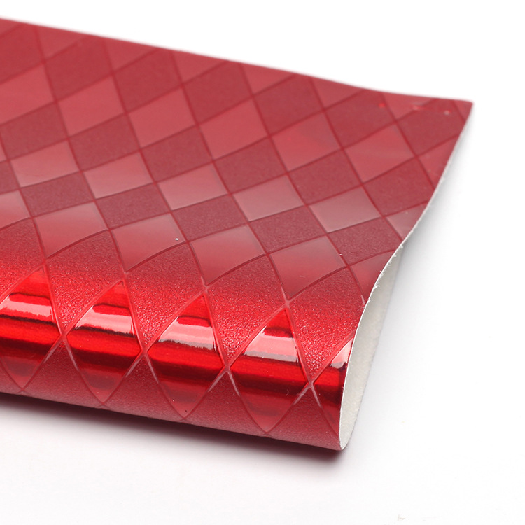 金属格子皮革PU0.75mm面料181121-9箱包鞋材服饰汽车革合成人造革|ms
