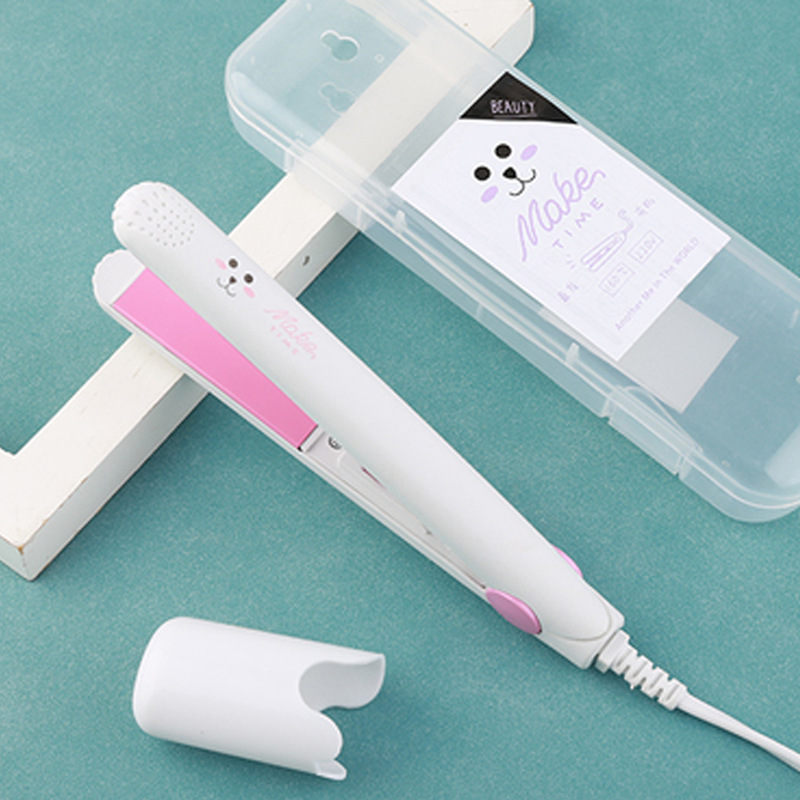 卡通迷你小夹板陶瓷卷直两用卷发器空气刘海拉直板小功率电卷发棒