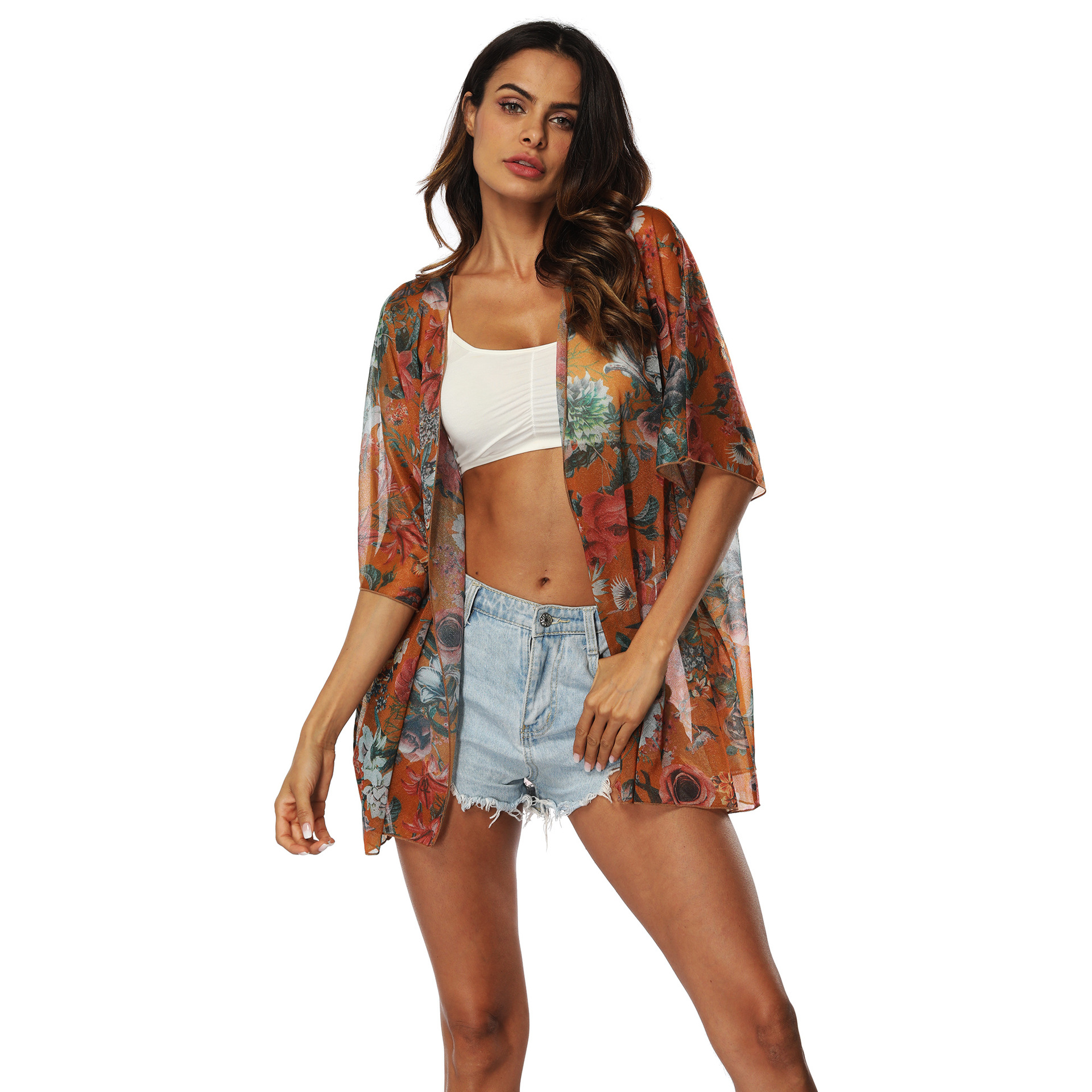 new floral pattern loose casual top NSOY46068