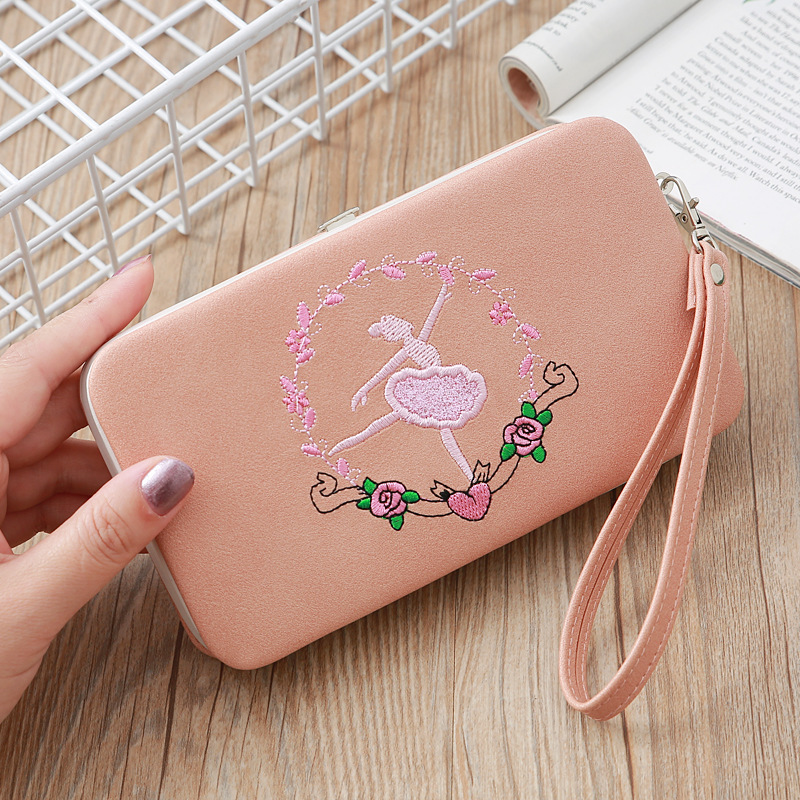 Fashion Long Multifunctional Embroidered Portable Wallet Wholesale display picture 22