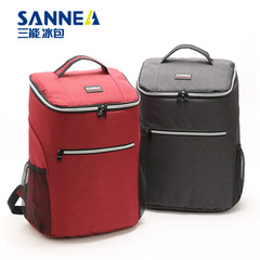 SANNE鋁箔保溫包純色大容量PVEA防水戶外野餐包 跨境雙肩手提冰包
