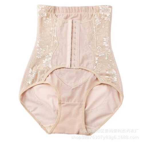 Nine-breasted high-waisted postpartum slim-fitting tummy-tightening trousers corset and hip-lifting women's waist-slimming briefs foreign trade