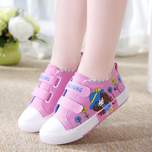 Giày xuân hè 2019 cho bé gái mới đế mềm đế mềm, giày trẻ em Hàn Quốc Giày vải trẻ em Giày vải trẻ em