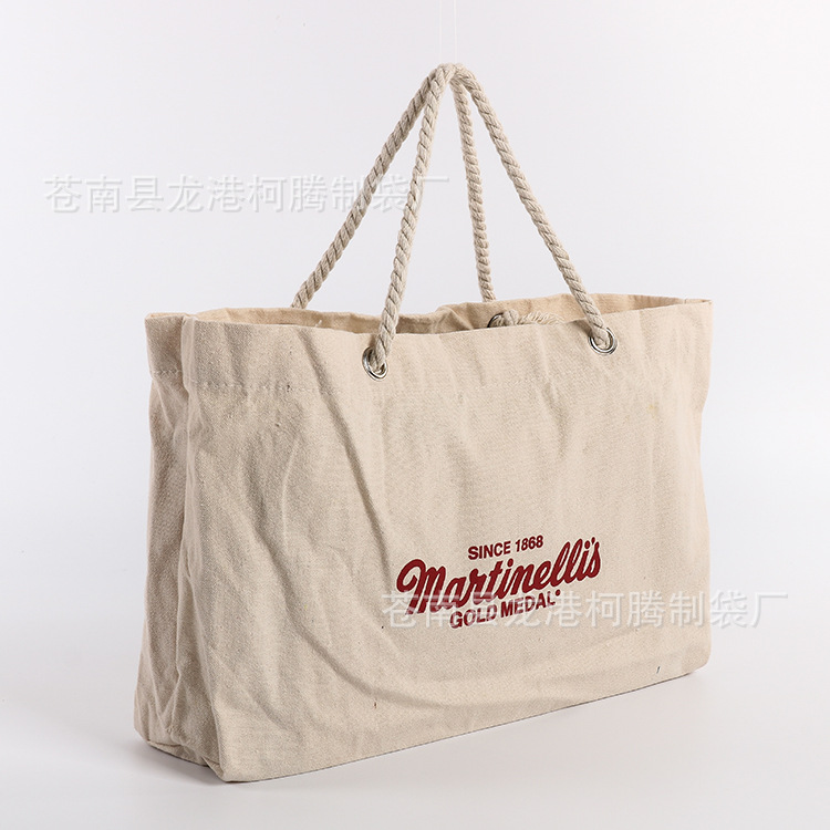 厂家手提帆布袋定做 购物全棉布袋红酒包装手提袋多瓶装酒袋