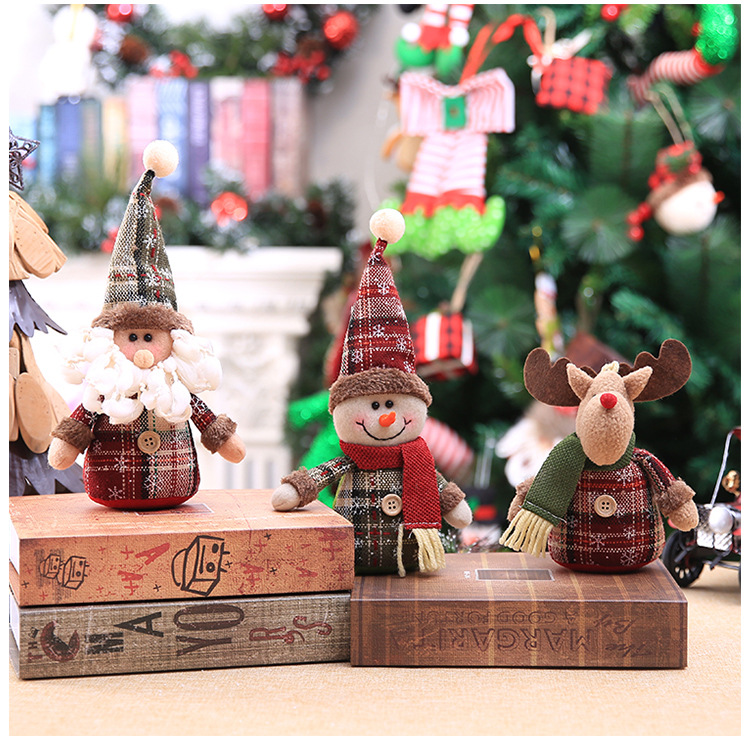 Christmas Cute Santa Claus Snowman Cloth Party Decorative Props display picture 3