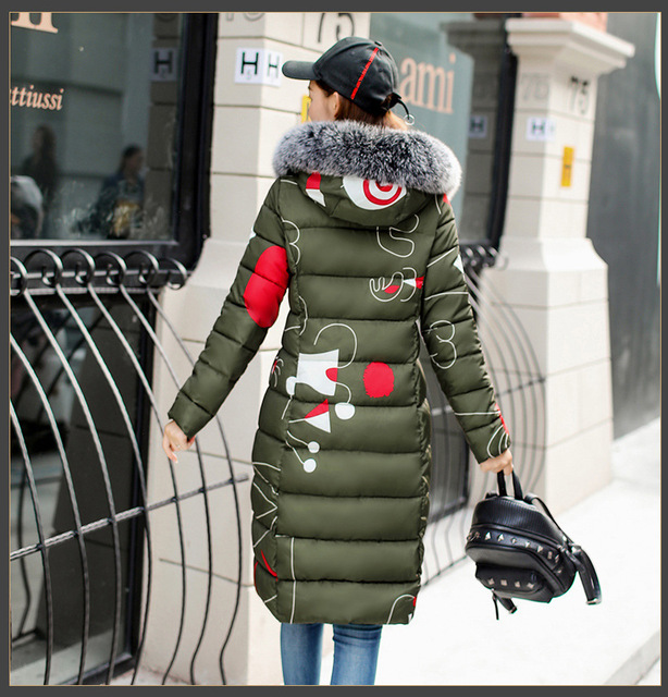 Over the knee neck duvet winter coat on both sides 