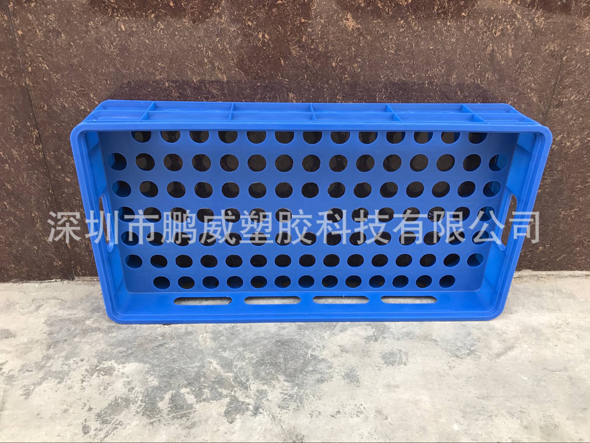 鹏威厂家直销100孔LED灯灯泡箱 加厚塑料周转灯泡筐 照明厂通用箱