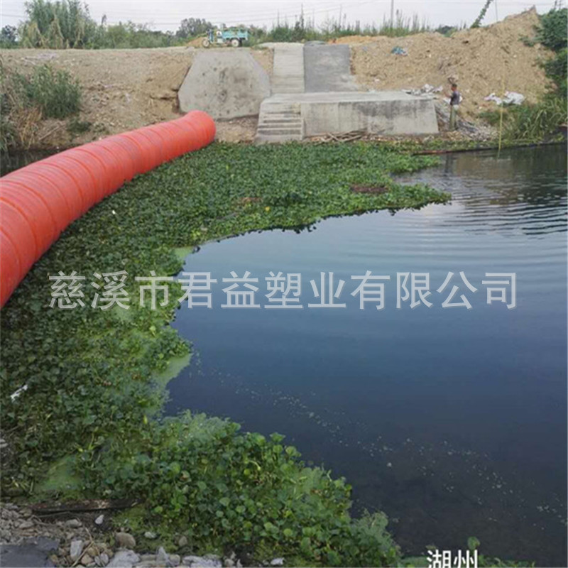 厂家塑料浮子 水上拦污浮漂规划图片 圆柱体拦污浮筒