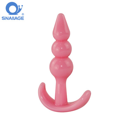 后庭用品 三珠后庭塞 锚型连珠拉珠肛门塞 女用情趣用品 外贸爆款|ru