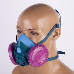 Kangbaoshi 6021 Silicone Dustproof Half Face Mask Coal Mine Dustproof KN95 Grade Filter Fabric Industrial Dust Mask
