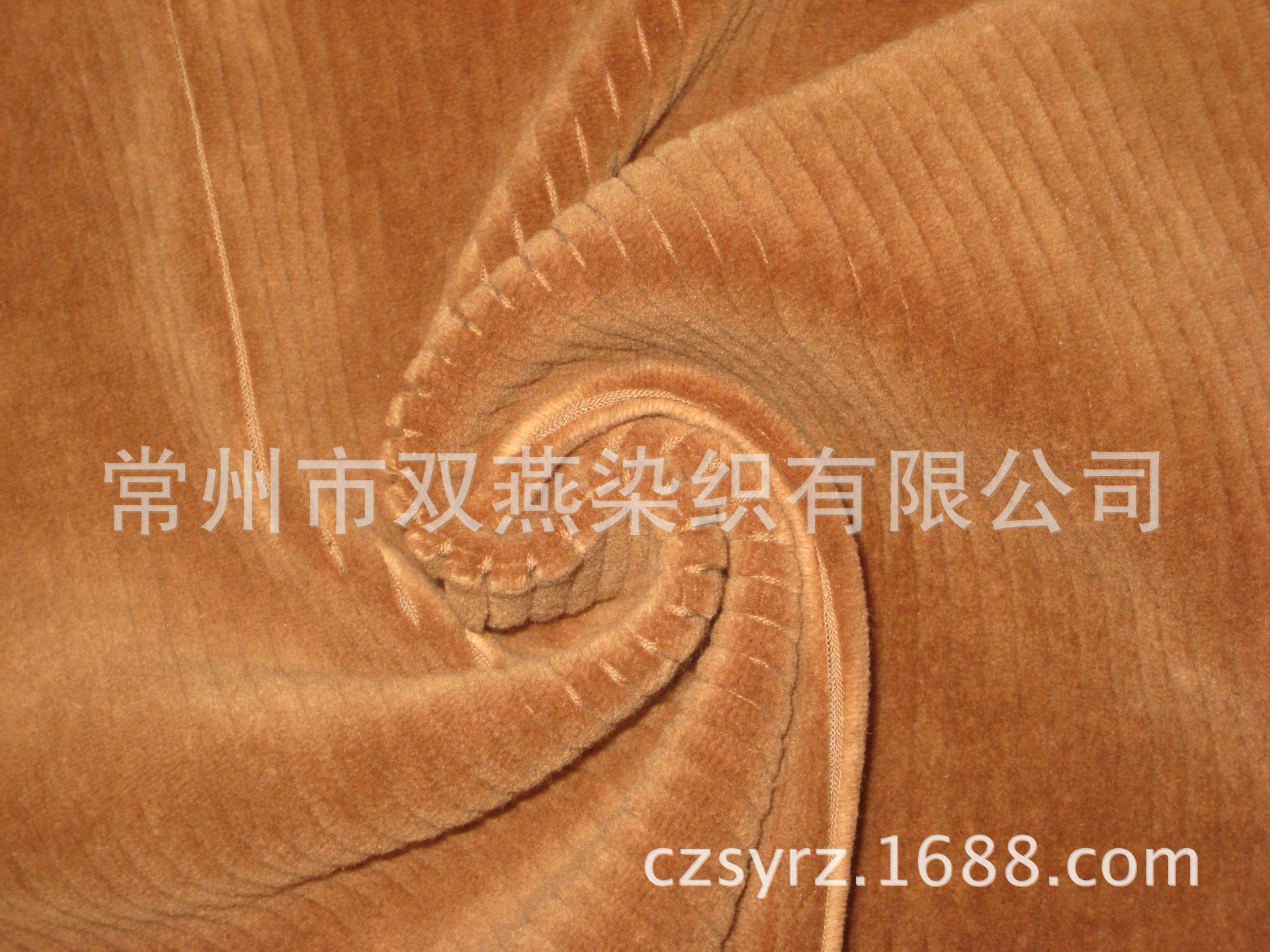 【韩版新款】SY-K051款驼色高弹针织灯芯绒，9x3宽条针织灯芯绒