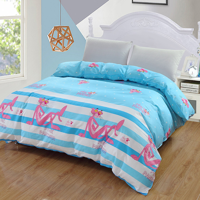 批发时尚卡通全棉被套单件 纯棉斜纹被单舒适学生宿舍单双人被罩