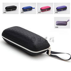 Glasses case rectangular EVA zipper hook glasses case football grid manufacturer wholesale can be printed