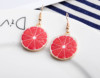 Fruit fresh summer earrings, Korean style, wholesale