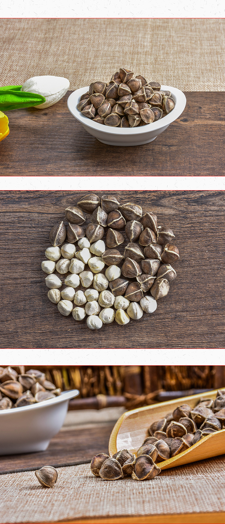 Moringa Seeds (Moringa oleifera) — Dried La Mu Zi Food Herb, Bulk 500g overview