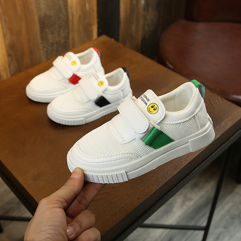 2019童鞋儿童运动鞋男童白色板鞋女大童休闲学生鞋韩版PU防水皮鞋|ms