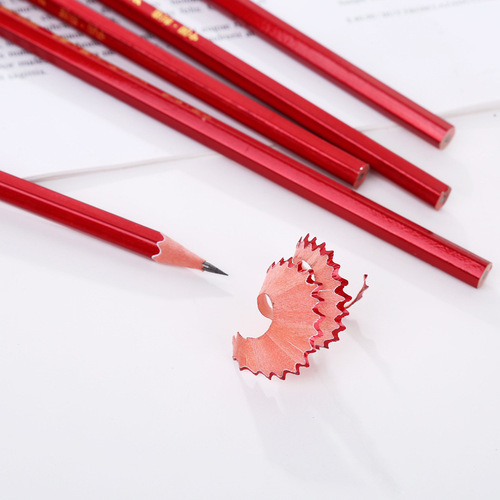 Small pine student pencil wooden with eraser writing mahogany HB pencil children's stationery writing pen wholesale