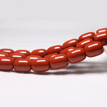 A货天然原矿臧红石桶珠隔珠战国红散珠diy佛珠菩提配饰厂家批发