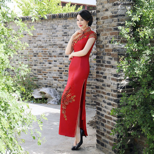 Chinese Dress Qipao for women Multi show long performance dress, elegant Qipao skirt, custom-made