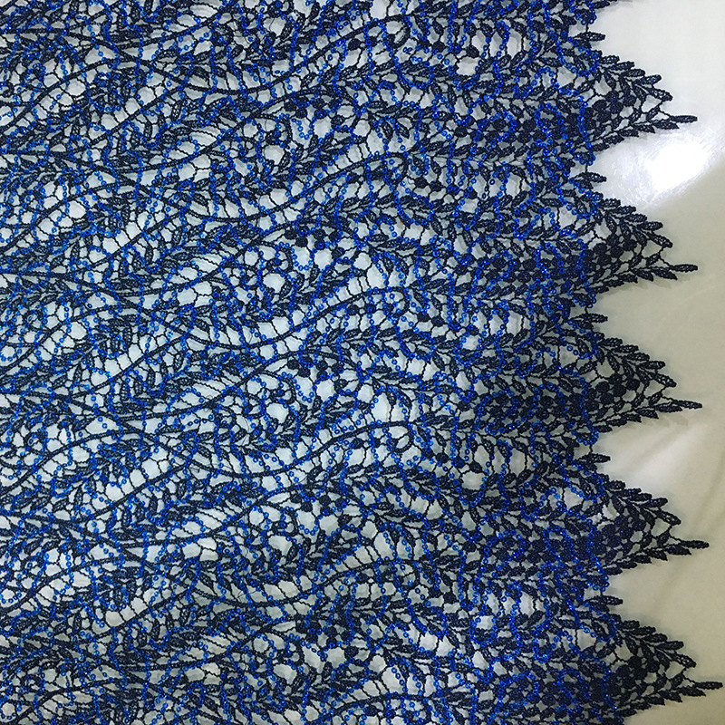 厂家直销亮粉珠片满幅pp线彩色精美刺绣