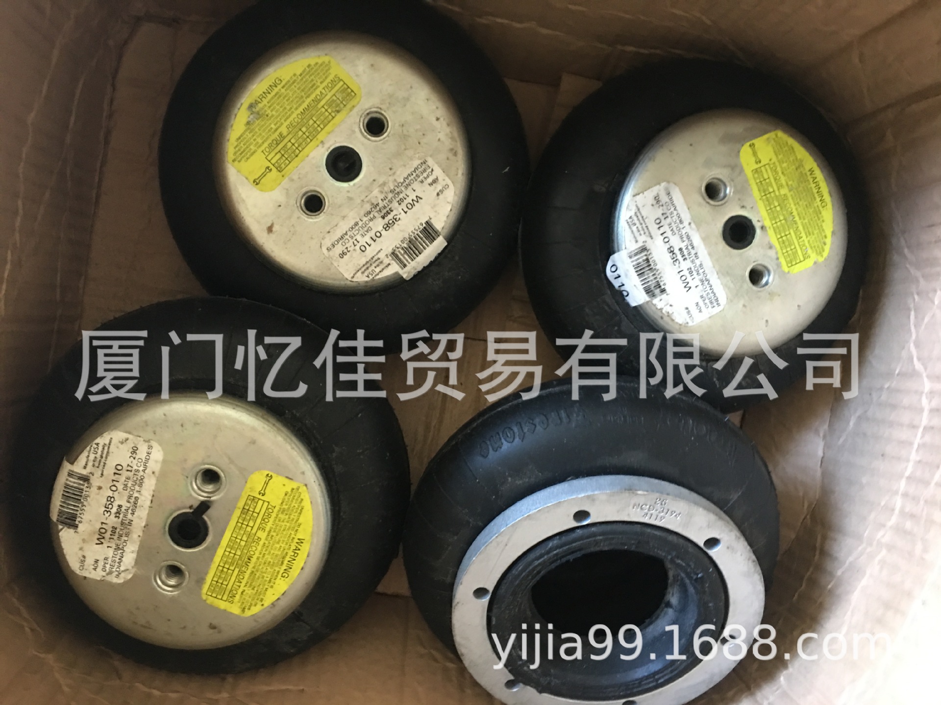 进口凡士通空气弹簧 W01-358-0110 美国FIRESTONE空气弹簧