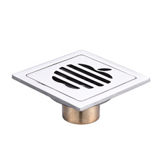 Stainless steel electroplated floor drain, bathroom and toilet 5mm copper clad floor drain, stainless steel dual-purpose floor drain, factory wholesale