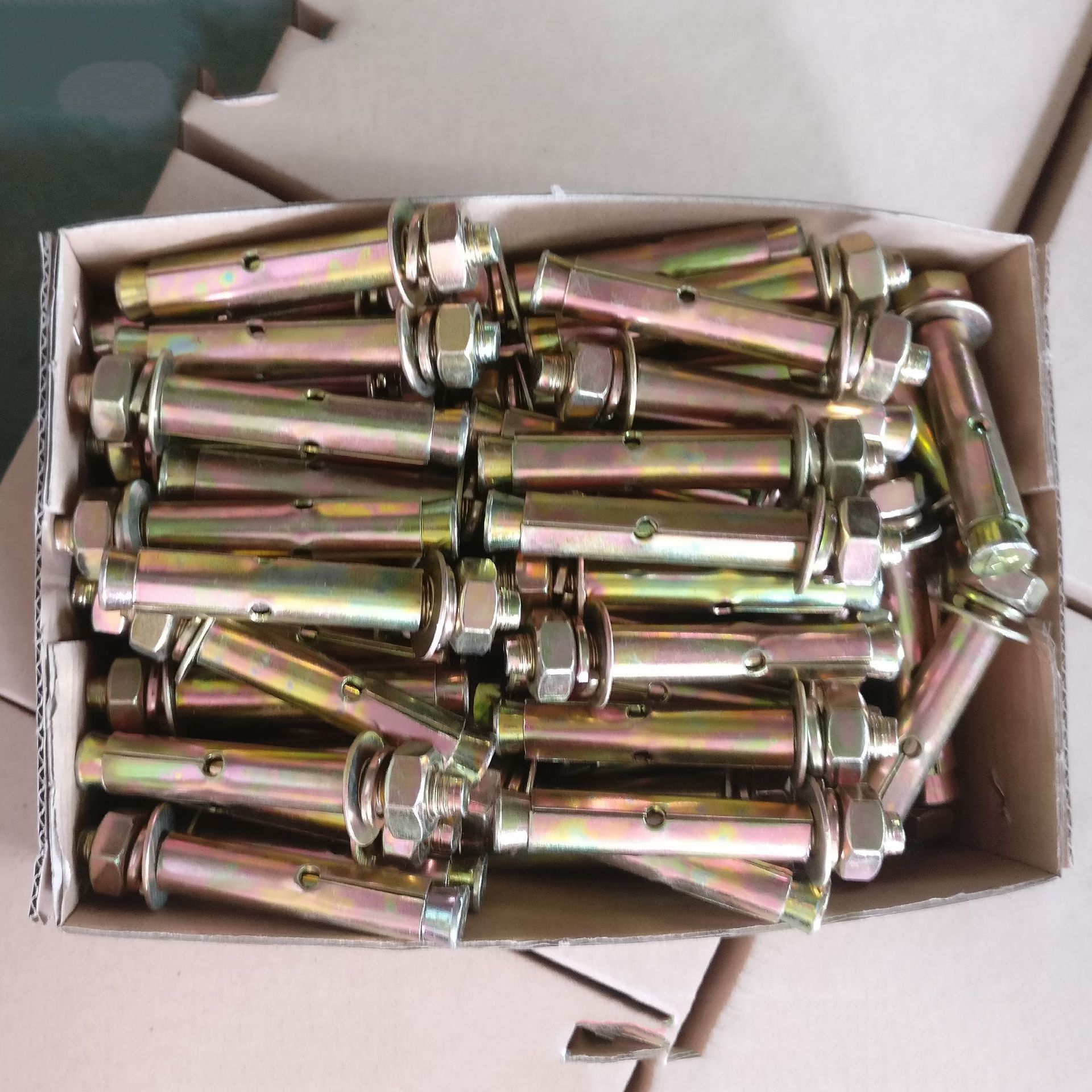 Expansion screws Color zinc Manufactor Direct selling Dongguan Huizhou Shenzhen National standard Expansion bolts Screw Explosion Screw