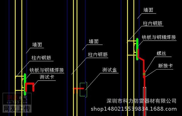 防雷接地断接卡的设置方法 引下线接地线断接卡设置