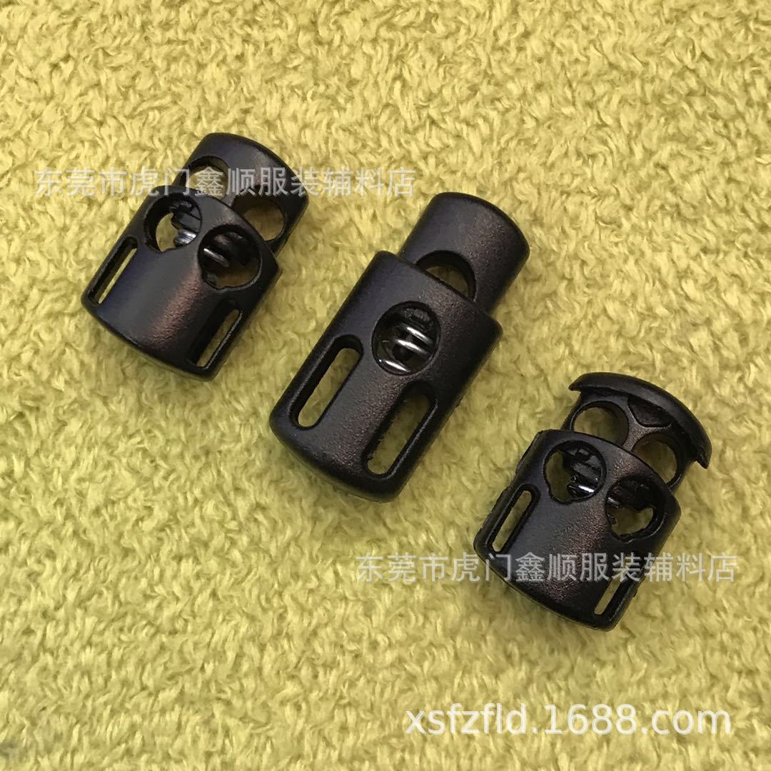 厂家供应 环保双孔塑料弹簧扣 塑料锁扣 塑料绳扣 弹力绳安全卡扣-阿里巴巴