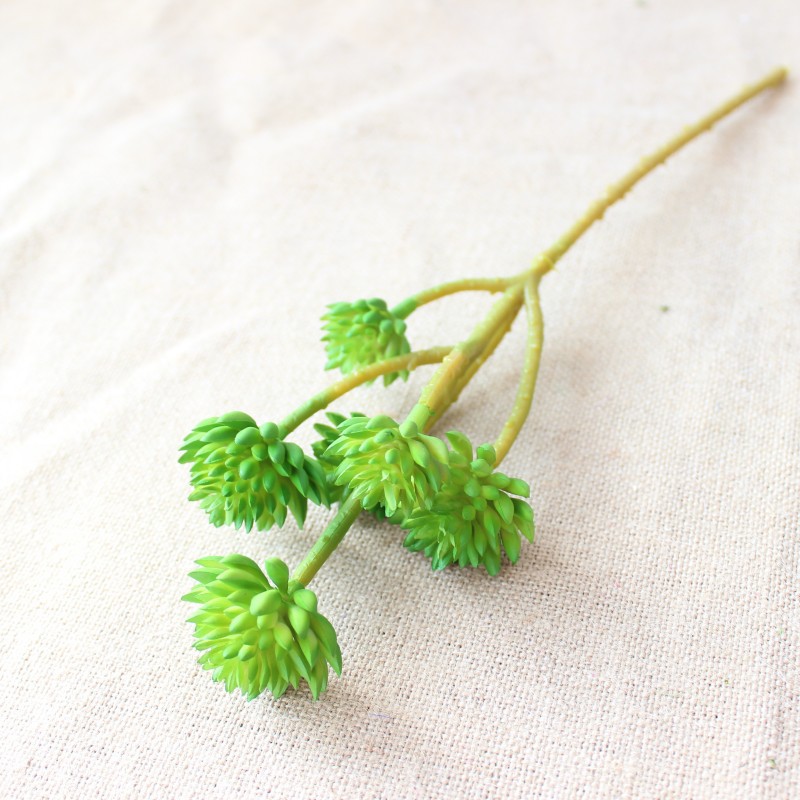 6头石莲花仿真绿植 微景观DIY花材批发跨境货源背景墙|ms