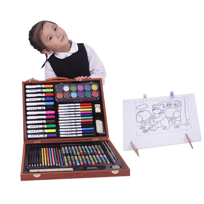 Culture Big gift bag children study Supplies diy paint brush suit colour Training institution Customize Stationery Gift box