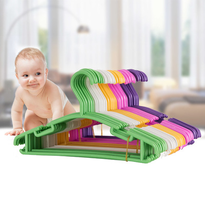 兒童衣架 嬰兒衣架 寶寶塑料衣服架 防滑衣撐小孩晾衣挂 童裝衣架