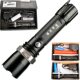 Strong light flashlight led flashlight zoom dimming riding charging set aluminum alloy multi-function manufacturers