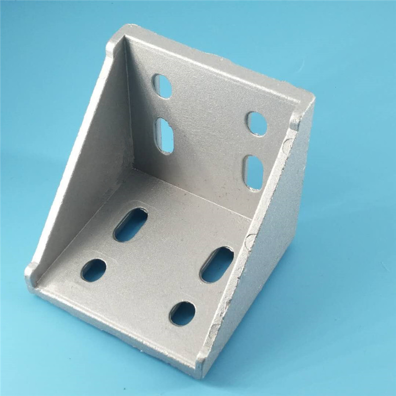 工业铝型材连接件角铝 铝角码 铝合金外直角件 8080铝型材铝角件