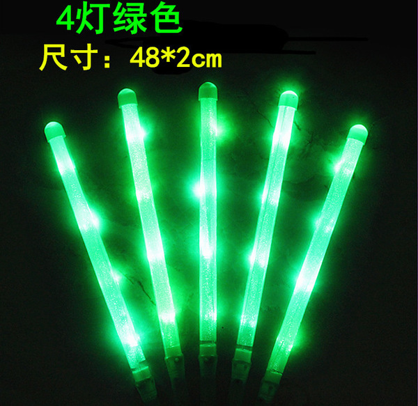 electronic rainbow big colorful flashing light stick