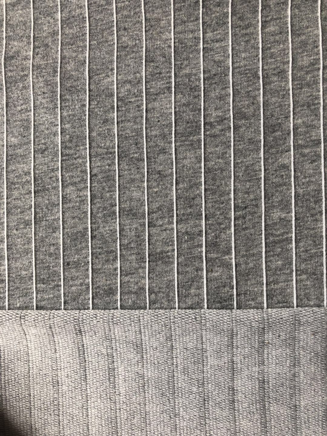 供应针织粗针 毛圈条纹面料  卫衣毛圈条纹面料