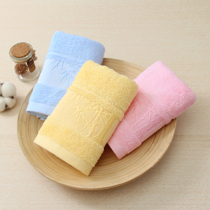 高阳厂家批发加厚竹纤维35*75礼品巾柔软毛巾家用洗脸巾LOGO定制